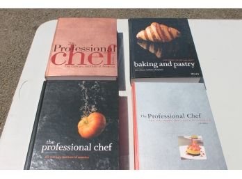 Set Of Four Professional Chef Cookbooks