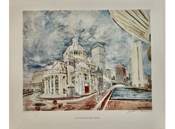 Kamil Kubic 'Christian Science Center' Lithograph 5 Of 6