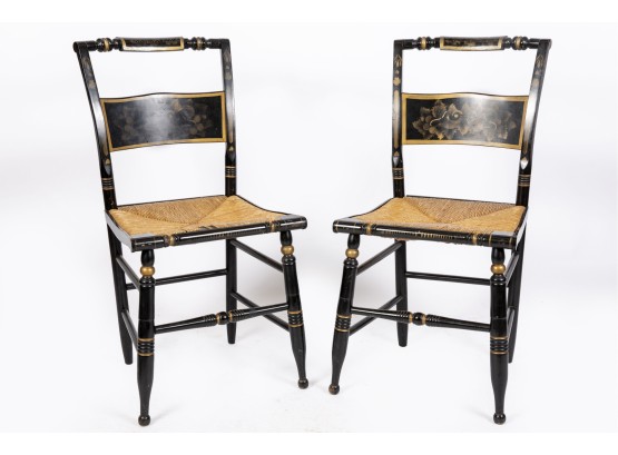 Pair Of Hitchcock Style Chairs