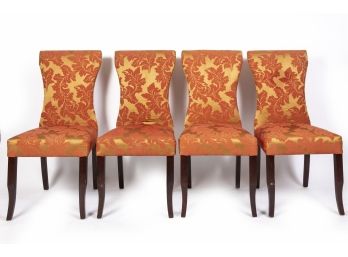 Set Of Four Peachy Slipper Chairs