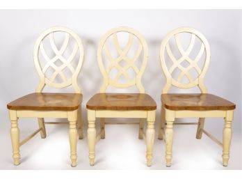 Trio Of Oval-Back Dining Chairs