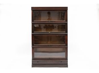 Macey Co. Four-Shelf Barrister Bookcase