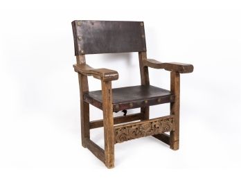 Heavy Antique Gothic Chair