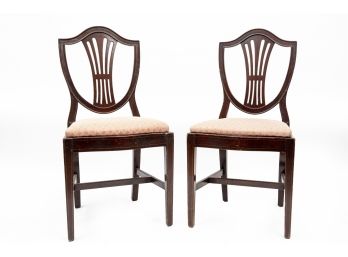 Pair Of Shield Back Chairs