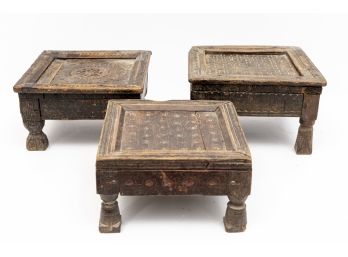 Set Of Three Afghan Or Moroccan Tea Tables