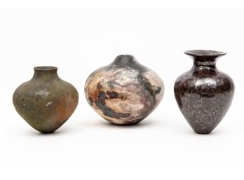 Trio Of Small Urns