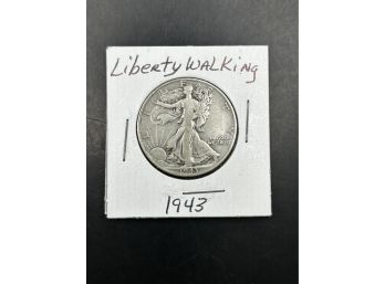 1943 Walking Liberty Silver Half Dollar