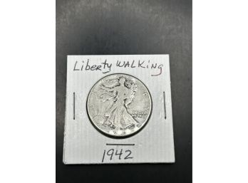 1942 Walking Liberty Silver Half Dollar