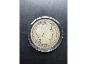 1907-D Barber Silver Half Dollar