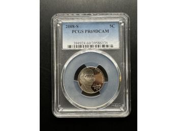 2008-S PCGS PR69DCAM Nickel