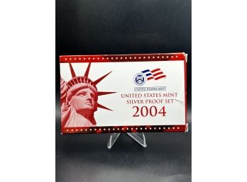 Beautiful 2004-S US Mint 11 Coin Silver Proof Set With Original Mint Box & COA