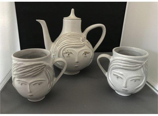 Johnathan Adler- 'Utopia' Boy/girl Mug & Teapot Set