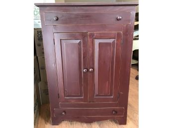 Brown Two Door , Two Drawer Cabinet