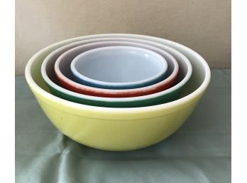 Pyrex Colorful Glass Mixing Bowls