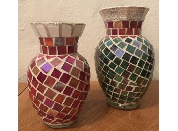 Two Mosaic Vases