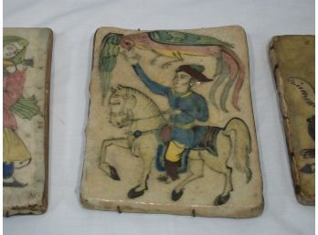 Vintage / Antique Persian Tiles - Hand Painted / Nicely Done (Paid $100 Each)