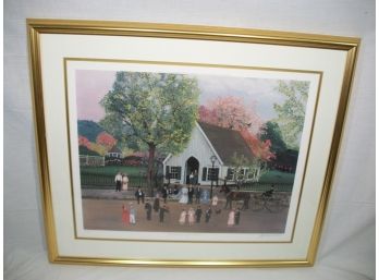 'Spring Wedding At Mystic Seaport' - Sally Caldwell Fisher - Signed & Numbered Print - 508/750