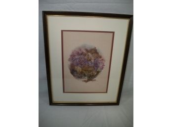 Vintage Ruskin Painting Of Trees (One Of Two Ruskin Pieces) - Nicely Done