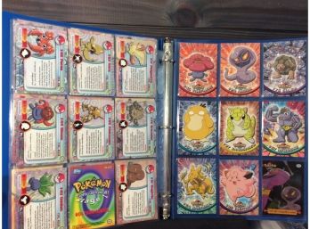 Binder Filled With Topps Pokemon Cards - K