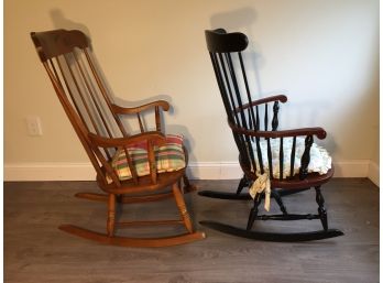 Pair Of Hardwood Rocking Chairs