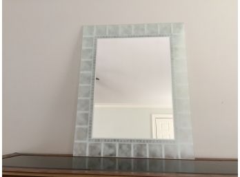 Unique Frosted Glass Frame Mirror