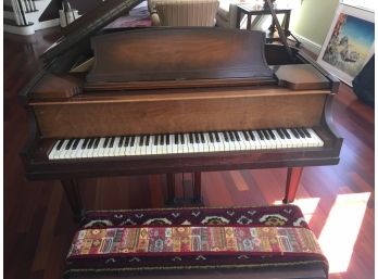 Krakauer Bros. Baby Grand Piano With Bench