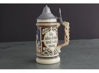 Beer Stein 03 - He Who Drinks... - Made In Germany
