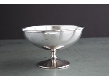 Silver Plate Bowl On Base, Made In Italy
