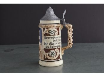 Beer Stein 07 - Here Is To Man... - Made In Germany