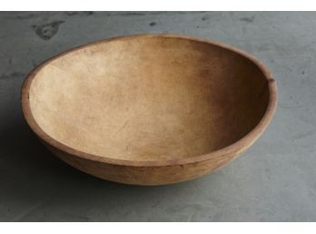 Antique Primitive Hand Turned Wooden Bowl