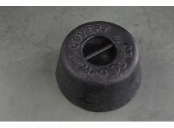 Antique Black Round Weight, Circa 1904
