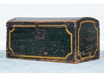 Black Painted Rustic Storage Chest