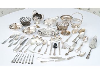 Large Grouping Of Silver Plated Articles