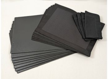 Placemats And Napkins All In Black