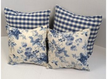 Throw Pillows - Blue & White