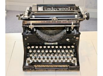 Antique Underwood No. 5 Standard Typewriter