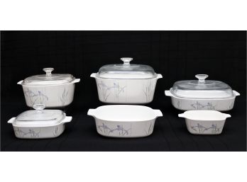 Set Of 6 Corning Ware With 4 Covers