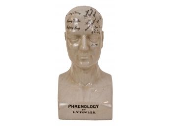 Phrenology By L.N. Fowler Brain Bust