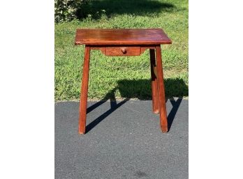 American Bungalow Arts And Crafts Night Stand With Reverse Tapered Legs In Bungalow Style