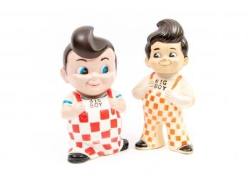 Two Vintage Big Boy Restaurant Plastic Banks