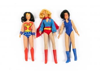 Batgirl, Wonder Woman & Super Girl Figures