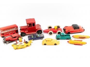 Collection Of 11 Vintage Die Cast And Other Cars