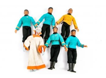 6 Vintage 1974 Star Trek Figures