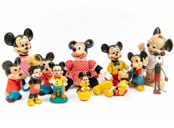 Large Collection Of Mickey Mouse & Minnie Mouse Collectible Figures