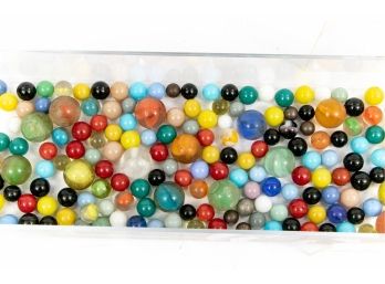 A Collection Of Assorted Vintage Marbles