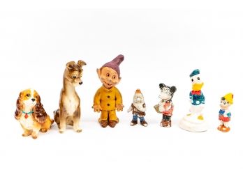 Collection Of Porcelain, Ceramic & Composition Vintage Disney Figurines