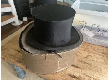 19th Century Vintage Cavanaugh Custom Silk Top Hat