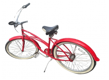 Red Electra Beach Cruiser Bike