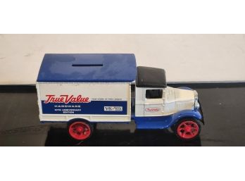 True Value Hardware Die-cast Bank With Key