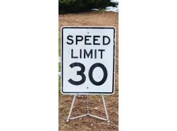 Metal Speed Limit Sign